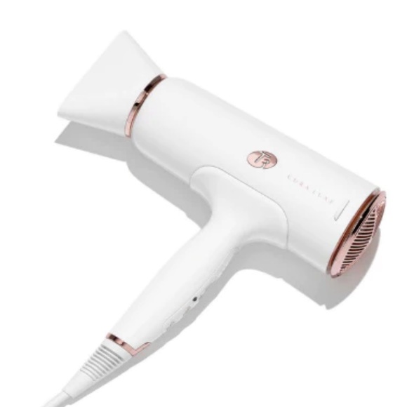 T3 CURA Luxe Hair Dryer White Rose Gold Digital Ionic Blow Dryer Fast Drying NIB - Picture 11 of 11